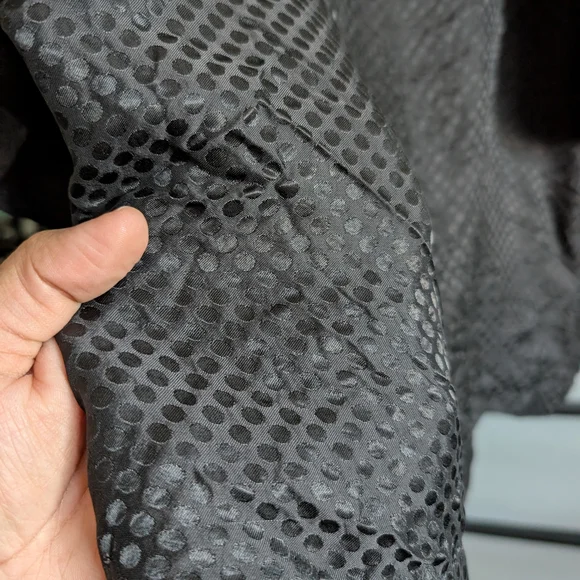 Club Monaco Black Ruffled Boxy Blouse - Picture 5 of 9